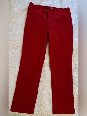 United Colors Of Benetton Red Corduroy Jeans